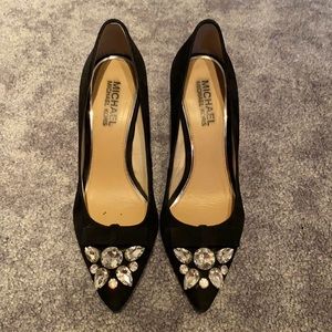 Michael Kors Black Suede Heels